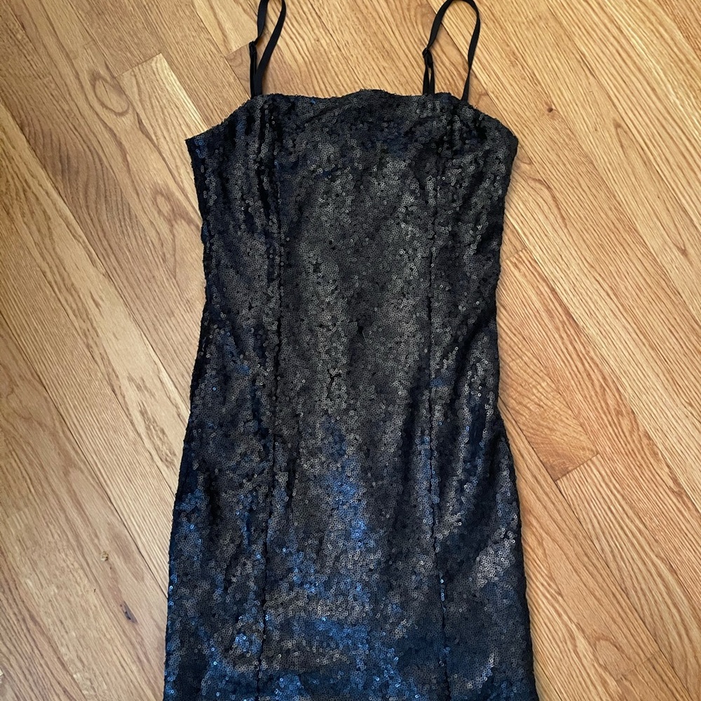 NWOT forever 21 black sequin bodycon dress